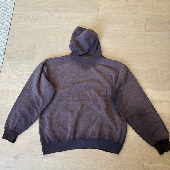Carhartt vintage distressed l K132 pullover hoodie size large brown - Picture 8 of 11